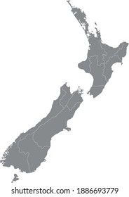 vector illustration of New Zealand map