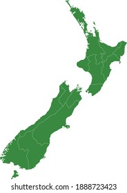 vector illustration of New Zealand map