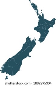 vector illustration of New Zealand map