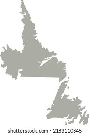 Vector Illustration Of Newfoundland And Labrador Map Map