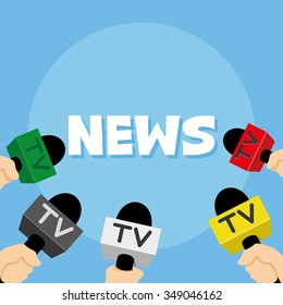Vector illustration. News.