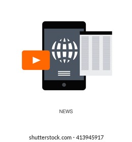 Vector illustration of news concept