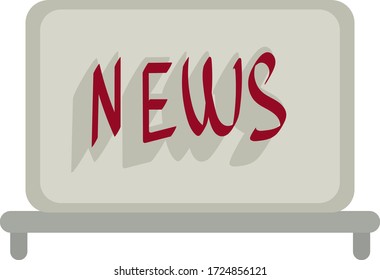 Vector illustration News in the house