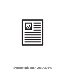Vector illustration of news paper icon graphics. Great for website icons, social media, apps, messages, business and more