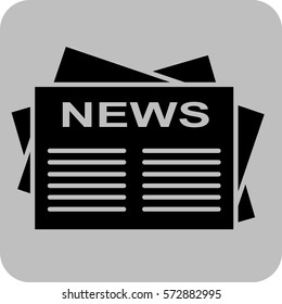 Vector Illustration of News Paper Icon

