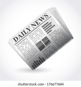 Vector illustration of newspaper