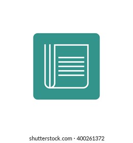 Vector illustration of newspaper icon. Premium quality web icon