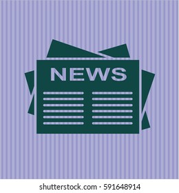 vector illustration of Newspaper vector symbol
