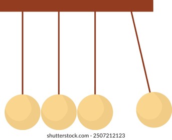 Vector Illustration of Newton's Law on Pendulum Motion