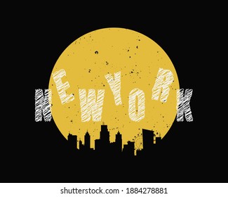 Vektorgrafik der New Yorker Brooklyn-Schrift, ideal für Designs für T-Shirts, Kleidung, Hoodies, etc.