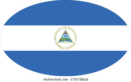 Vektorgrafik der Flagge Nicaraguas