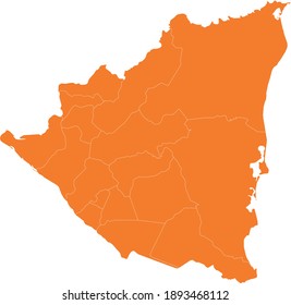 Vektorgrafik von Nicaragua-Karte