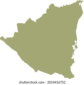 vector illustration of Nicaragua map