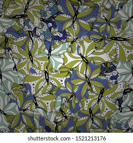 Vector illustration. Nice background for paper, design of fabric, wrappers and wallpaper. Colorfil beautiful butterflies illustrations. Seamless.