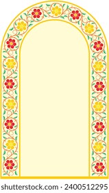 Vector illustration for nice flower frame. Great design frame for invitations, greeting cards, calligraphy. Usability with text input area in the center