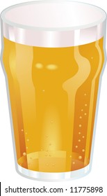 A Vector illustration of a Nice Pint of Beer