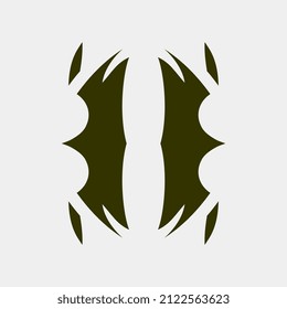 vector illustration of nice and simple ornaments for tattoos or others
