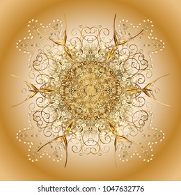 Vector illustration. Nice snowflake icon. Simple illustration of nice snowflake icon for web. Isolated cute snowflakes on colorful background.