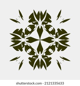 vector illustration of nice and symmetrical motif images for wall decoration or cover
