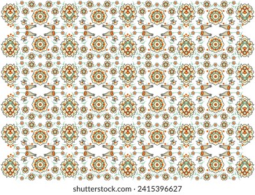 Vector illustration for nice Turkish tezhip floral ornament, suitable for background, frame, calligraphy, invitation, islamic decoration