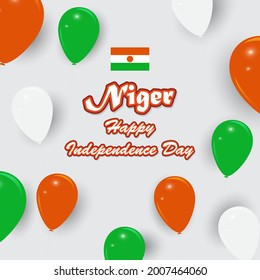 vector illustration for niger independence day.