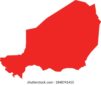 vector illustration of Niger map