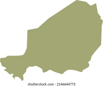 Vector illustration of Niger map