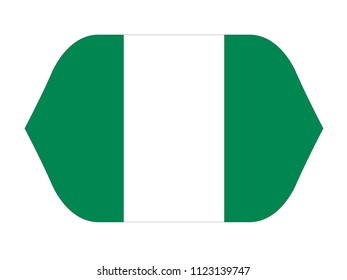 vector illustration of Nigeria flag