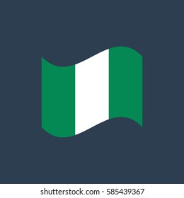 vector illustration of Nigeria flag