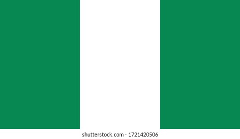 vector illustration of Nigeria flag sign symbol