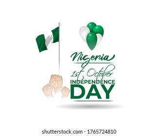 VECTOR ILLUSTRATION FOR NIGERIA INDEPENDENCE DAY-NATIONAL DAY 1st OCTOBER 