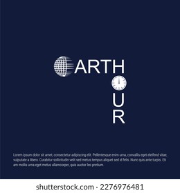 Vector Illustration: The Night of the Earth Hour Movement