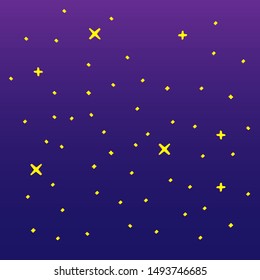 Vector illustration of night sky full of stars