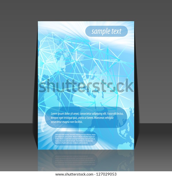 Vector Illustration Night Travel World Map Stock Vector (Royalty Free ...