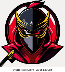vector illustration of ninja cartoon