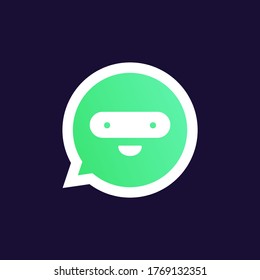 vector illustration of ninja chat / talk logo template perfect for communication company, mobile application, web logo, and tech startup.