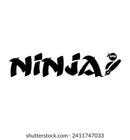 Vektorgrafik des Ninja Logo-Symboles Kunst