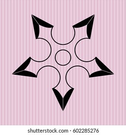 Icono vectorial de alta calidad de Ninja Star
