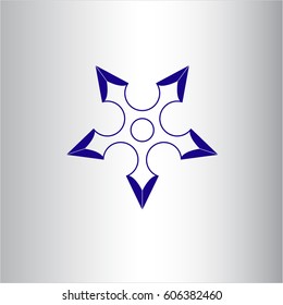 Vector Illustration of Ninja Star icon or symbol

