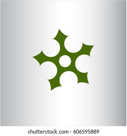 Vektorgrafik von Ninja-Sterne-Symbol Vektorsymbol von flachen eps jpg app web concept
