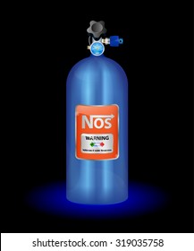 Vector illustration of nitrous oxide on a white background