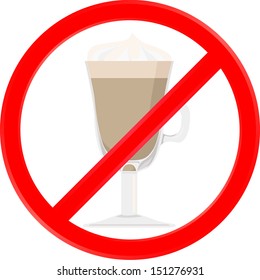 vector illustration no drink