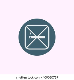 Vector illustration of no smoke  icon. Premium quality web icon