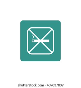 Vector illustration of  no smoke icon. Premium quality web icon