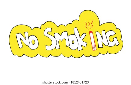 

Vector illustration no smoking
