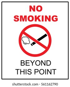 vector illustration of no smoking sign