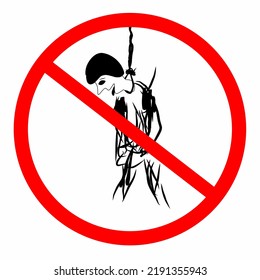ilustración vectorial -sin mensaje suicida, caricatura