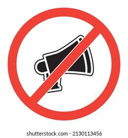 vector illustration no use of speakers