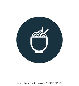 Vector illustration of noodles icon