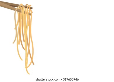 vector illustration noodles on transparent background